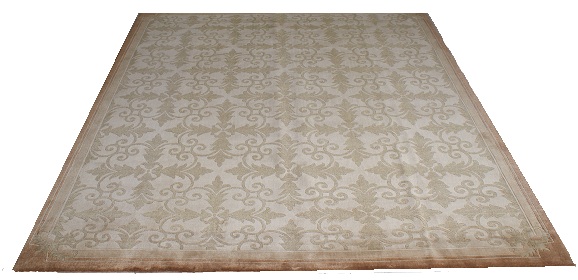 Beige design carpet