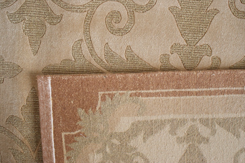 Beige design carpet